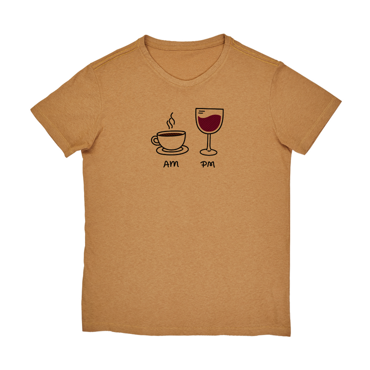 Recotton Men's T-shirt - AM PM - Wine