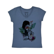Women's V-neck T-shirt - Frida