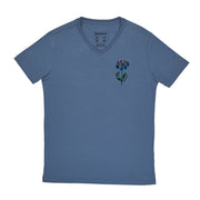 Men's V-neck T-shirt - Watercolor Flower