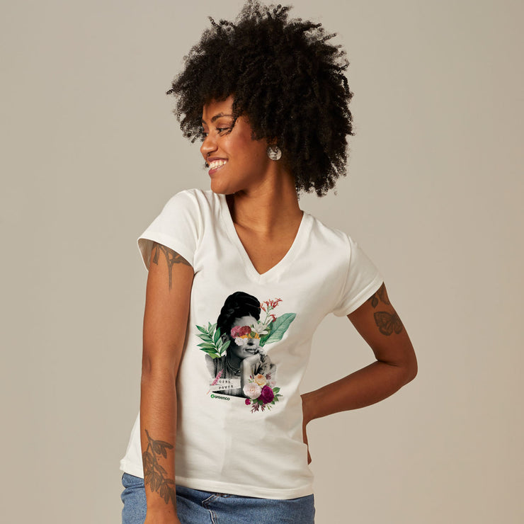 Women's V-neck T-shirt - Frida
