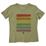 Women's Comfort T-shirt - Brush Rainbow