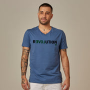 Men's V-neck T-shirt - Revolution