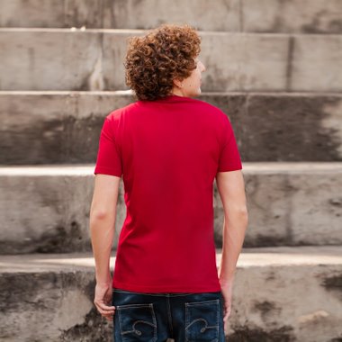 Sustainable Cotton Men's T-Shirt - Blank - Red