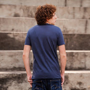 Sustainable Cotton Men's T-Shirt - Blank - Night blue