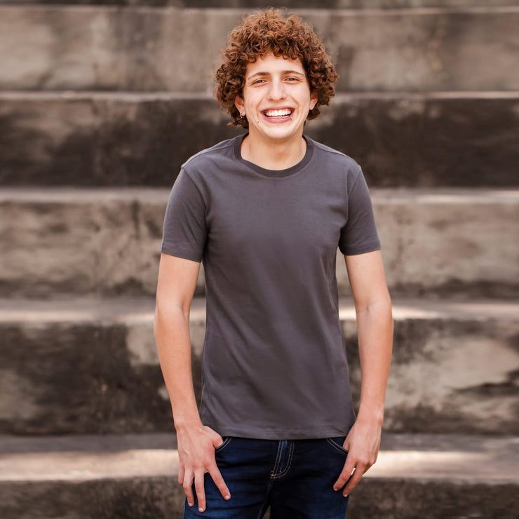 Sustainable Cotton Men's T-Shirt - Blank - Brown