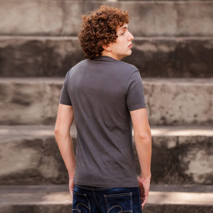 Sustainable Cotton Men's T-Shirt - Blank - Brown