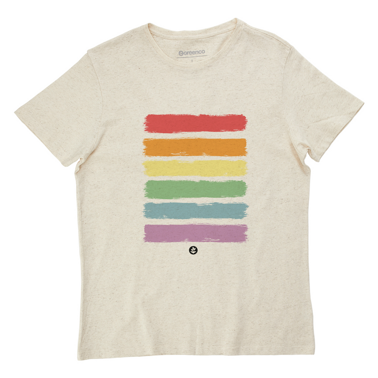 Men's Comfort T-shirt - Brush Rainbow