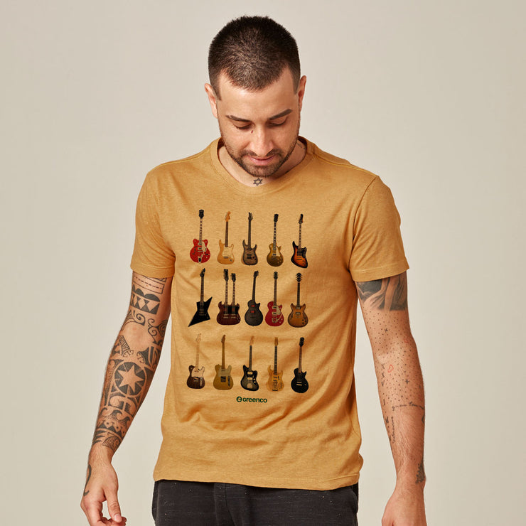 Recotton Men's T-shirt - Guitar Types