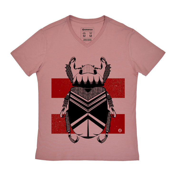 Men's V-neck T-shirt - Beetle