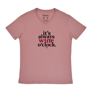 Men's V-neck T-shirt - Wine O Clock