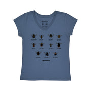 Women's V-neck T-shirt - Bees
