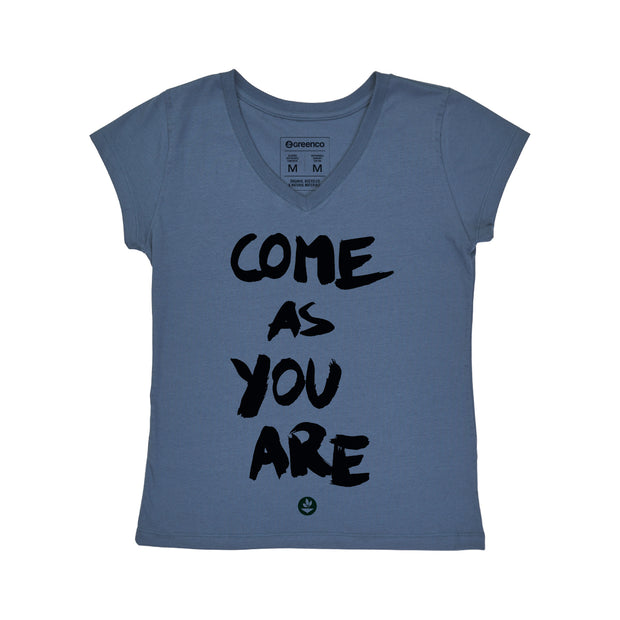 Women's V-neck T-shirt - Come as you are