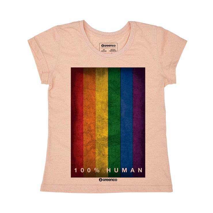 Recycled Polyester + Linen Women's T-shirt - 100% Human