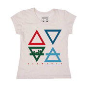 Recycled Polyester + Linen Women's T-shirt - 4 Elements