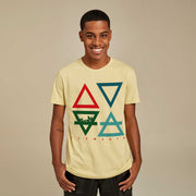 Recycled Polyester + Linen Men's T-shirt - 4 Elements