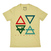 Recycled Polyester + Linen Men's T-shirt - 4 Elements