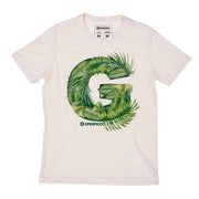 Recycled Polyester + Linen Men's T-shirt - G Leaves