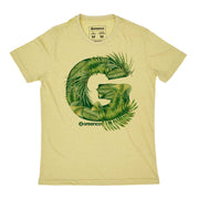 Recycled Polyester + Linen Men's T-shirt - G Leaves