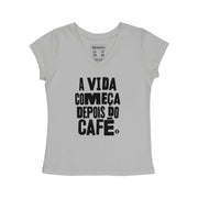 Women's V-neck T-shirt - A Vida Começa Depois do Café