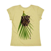 Recycled Polyester + Linen Women's T-shirt - Açaí