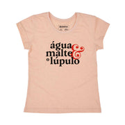 Recycled Polyester + Linen Women's T-shirt - Água Malte Lúpulo