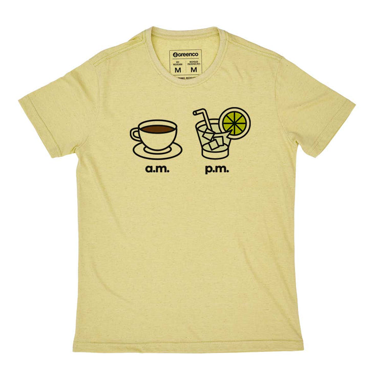 Recycled Polyester + Linen Men's T-shirt - AM PM - Caipirinha