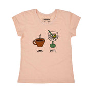 Recycled Polyester + Linen Women's T-shirt - AM PM - Gin
