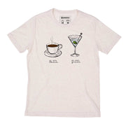 Recycled Polyester + Linen Men's T-shirt - AM PM - Martini