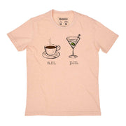 Recycled Polyester + Linen Men's T-shirt - AM PM - Martini