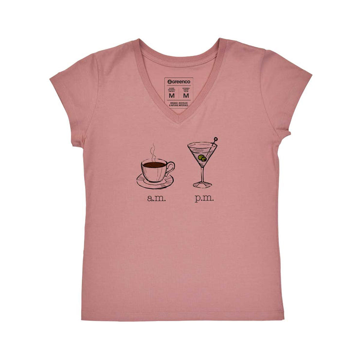 Women's V-neck T-shirt - AM PM - Martini