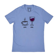 Organic Cotton Men's T-shirt - AM PM - Wine