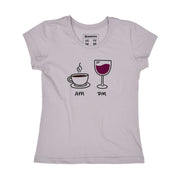 Organic Cotton Women's T-shirt - AM PM - Wine