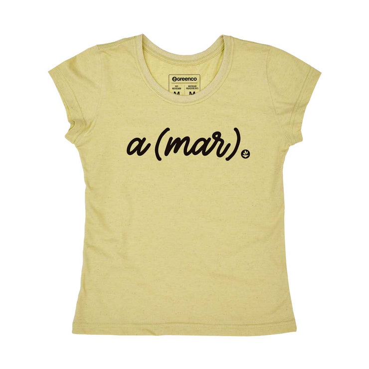Recycled Polyester + Linen Women's T-shirt - Amar