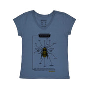 Women's V-neck T-shirt - Anatomy of a Bee