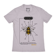 Organic Cotton Men's T-shirt - Anatomy Of a Bee