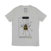 Men's V-neck T-shirt - Anatomy of a Bee