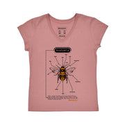 Women's V-neck T-shirt - Anatomy of a Bee