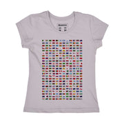 Organic Cotton Women's T-shirt - World Flags