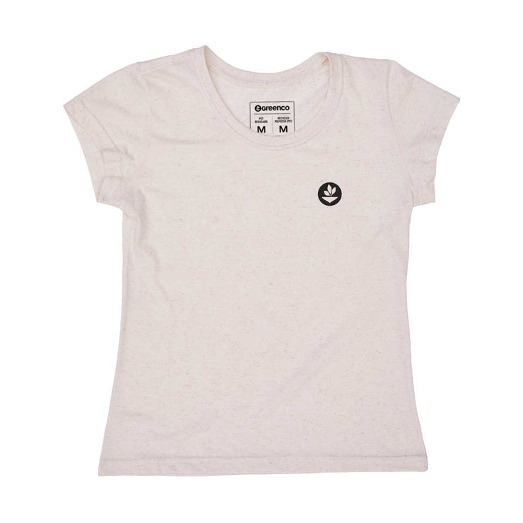 Recycled Polyester + Linen Women's T-shirt - Basic