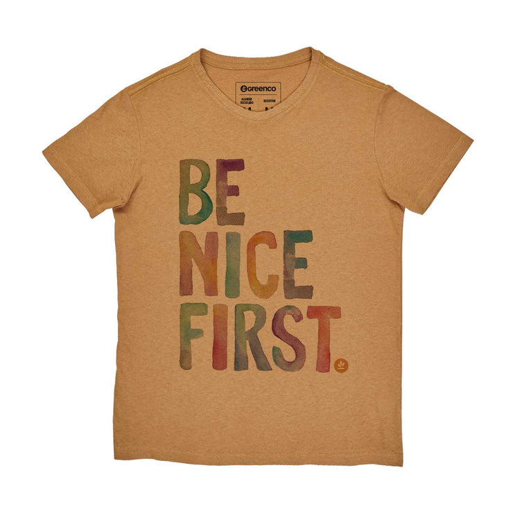 Recotton Men's T-shirt - Be Nice First