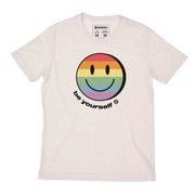Recycled Polyester + Linen Men's T-shirt - Be Yourself