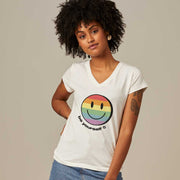 Women's V-neck T-shirt - Be Yourself
