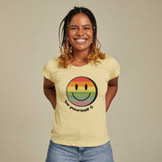 Recycled Polyester + Linen Women's T-shirt - Be Yourself