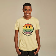 Recycled Polyester + Linen Men's T-shirt - Be Yourself