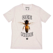 Recycled Polyester + Linen Men's T-shirt - Bee Nice