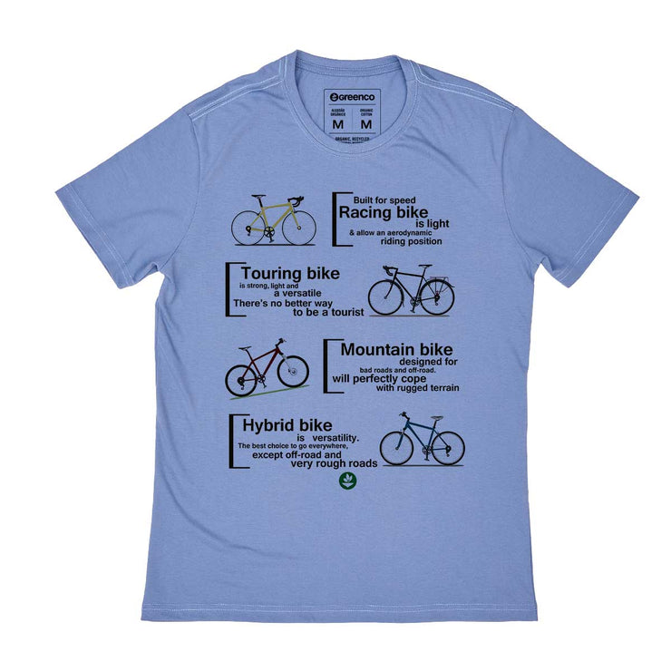 Organic Cotton Men's T-shirt - Bike Types