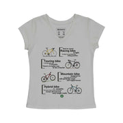 Women's V-neck T-shirt - Bike Types