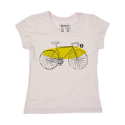 Recycled Polyester + Linen Women's T-shirt - Let's Go!