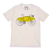 Recycled Polyester + Linen Men's T-shirt - Let's Go!