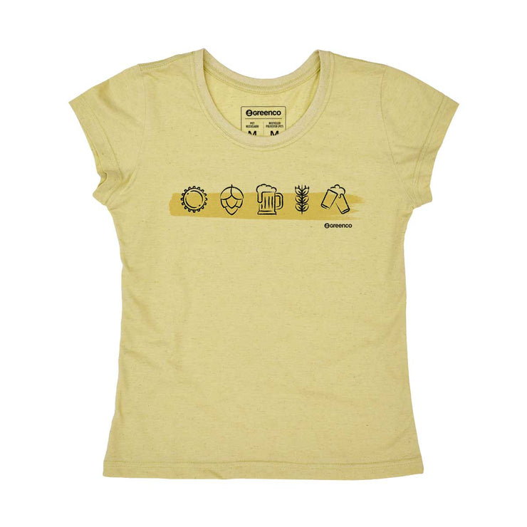 Recycled Polyester + Linen Women's T-shirt - Brewers